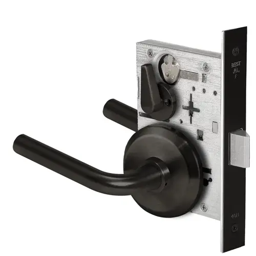 Mortise Lock Flat Black Coated