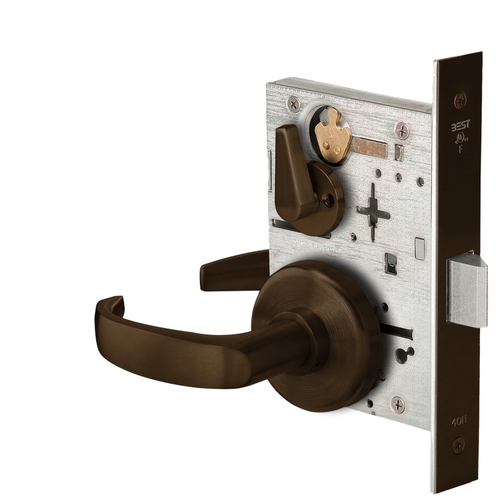 Mortise Lock Dark Bronze Painted