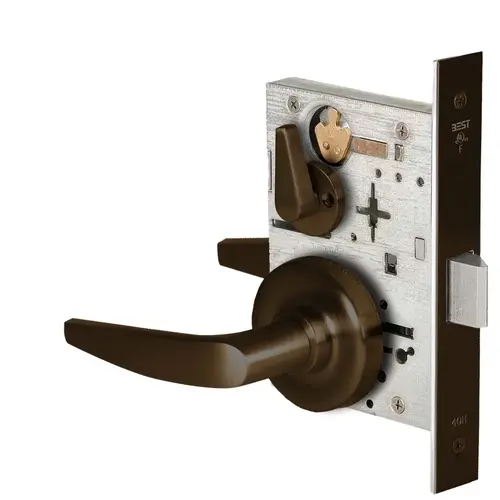 Mortise Lock Dark Bronze Painted