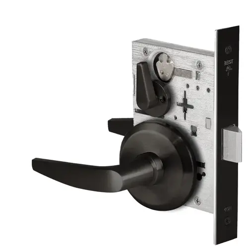 Mortise Lock Flat Black Coated