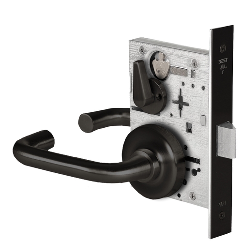 Mortise Lock Flat Black Coated