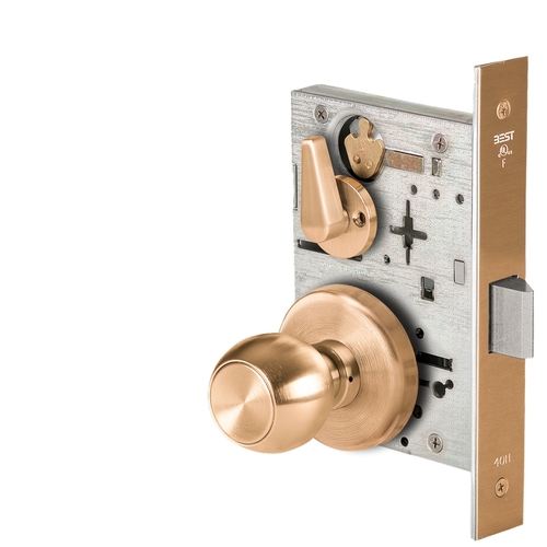 Mortise Lock Satin Bronze Clear Coated