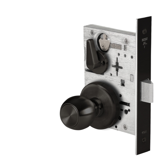 Mortise Lock Flat Black Coated