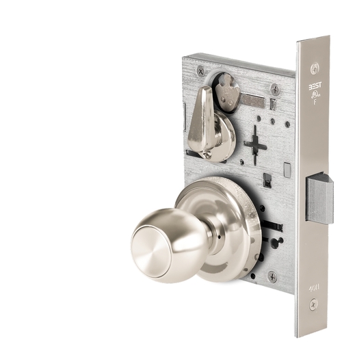 Mortise Lock Bright Nickel Plated Clear Coated