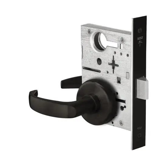 Mortise Lock Flat Black Coated