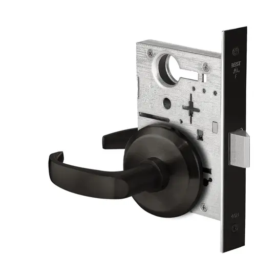 Mortise Lock Flat Black Coated