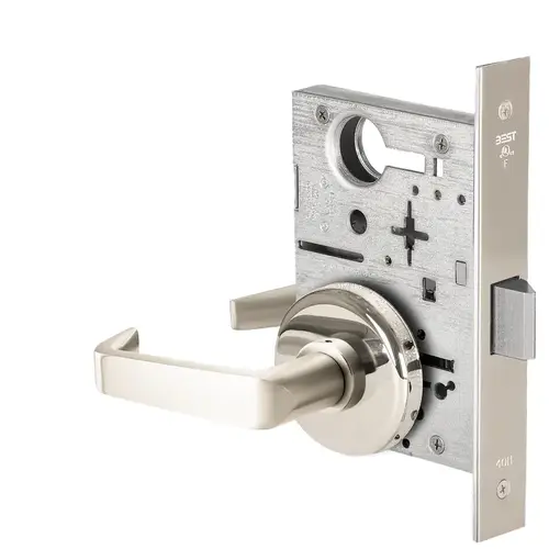 Mortise Lock Bright Nickel Plated Clear Coated