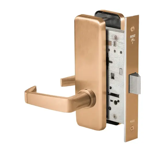 Mortise Lock Satin Bronze Clear Coated