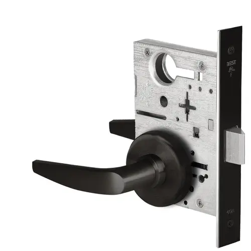 Mortise Lock Flat Black Coated