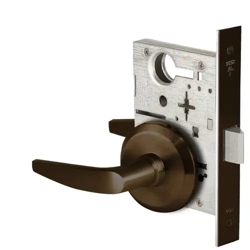 Mortise Lock Dark Bronze Painted