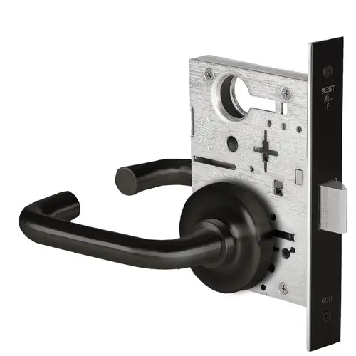 Mortise Lock Flat Black Coated