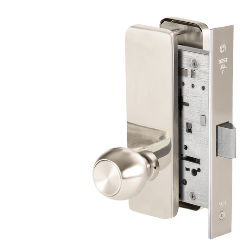 Mortise Lock Bright Nickel Plated Clear Coated