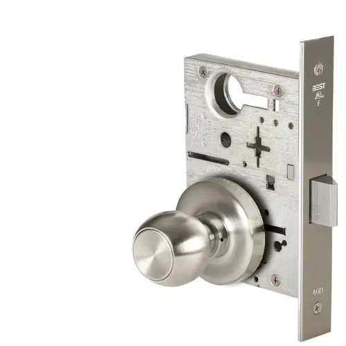 Mortise Lock Satin Nickel Plated Clear Coated