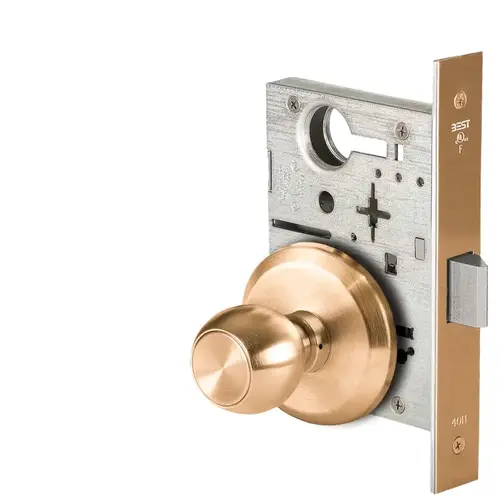 Mortise Lock Satin Bronze Clear Coated