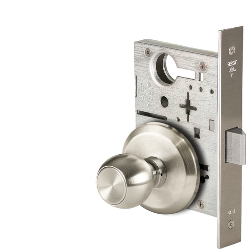 Mortise Lock Satin Nickel Plated Clear Coated