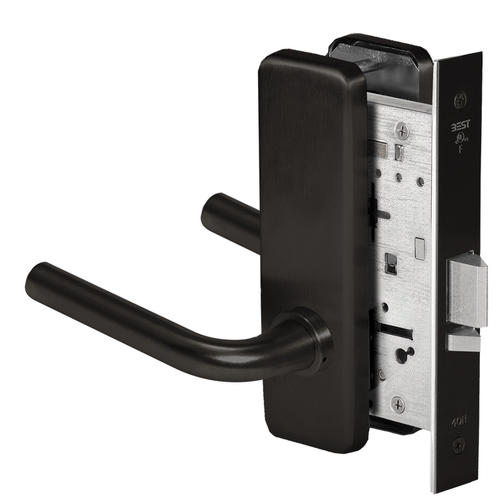 Mortise Lock Flat Black Coated