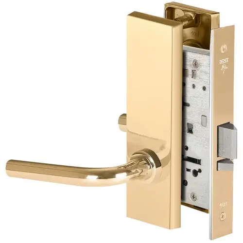 Mortise Lock Bright Brass