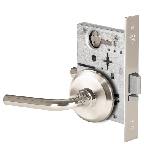 Mortise Lock Bright Nickel Plated Clear Coated