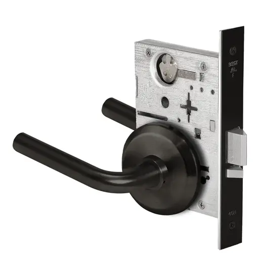 Mortise Lock Flat Black Coated