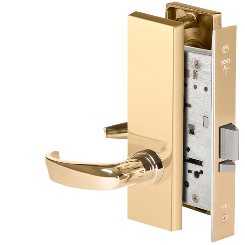 Mortise Lock Bright Brass