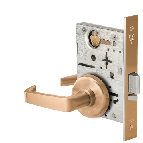 Mortise Lock Satin Bronze Clear Coated