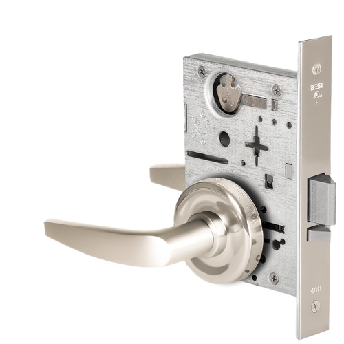 Mortise Lock Bright Nickel Plated Clear Coated