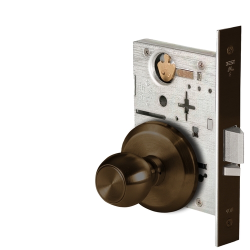 Mortise Lock Dark Oxidized Satin Bronze Oil Rubbed