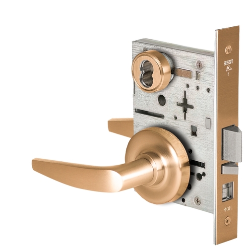 Mortise Lock Satin Bronze Clear Coated