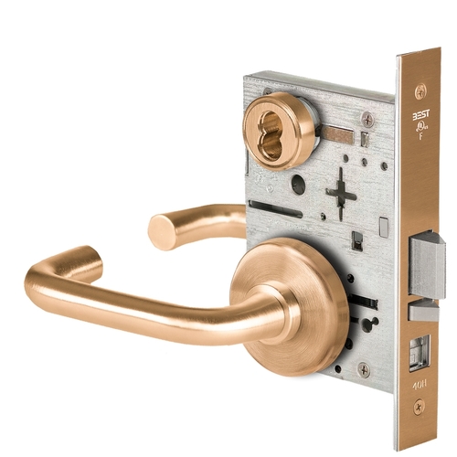 Mortise Lock Satin Bronze Clear Coated