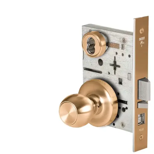 Mortise Lock Satin Bronze Clear Coated