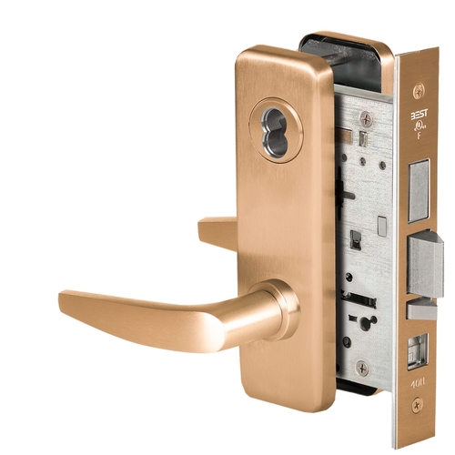 Mortise Lock Satin Bronze Clear Coated