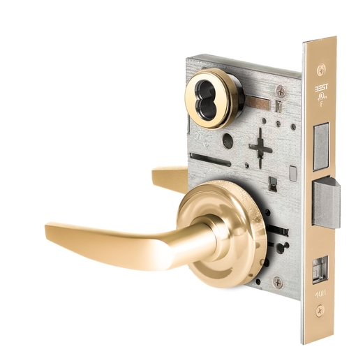 Mortise Lock Bright Brass