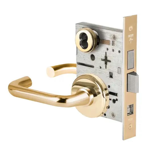 Mortise Lock Bright Brass