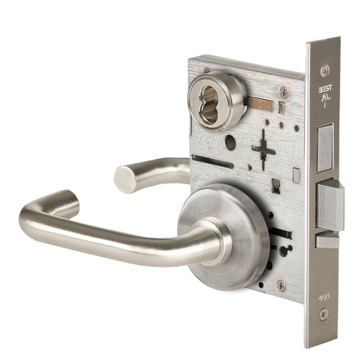 Mortise Lock Satin Nickel Plated Clear Coated