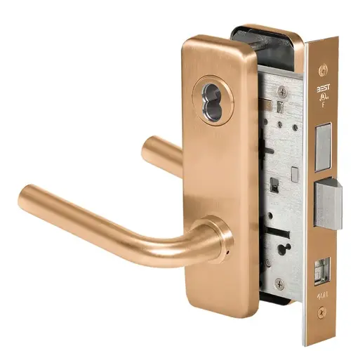 Mortise Lock Satin Bronze Clear Coated