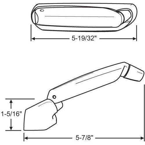 Operator Handle And Cover Bronze Right Hand