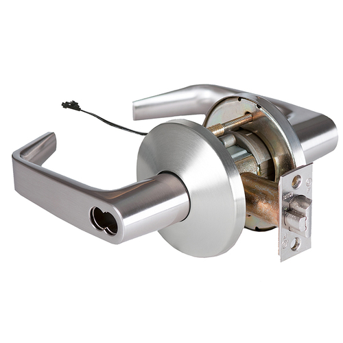 Electric Cylindrical Lock Satin Chrome