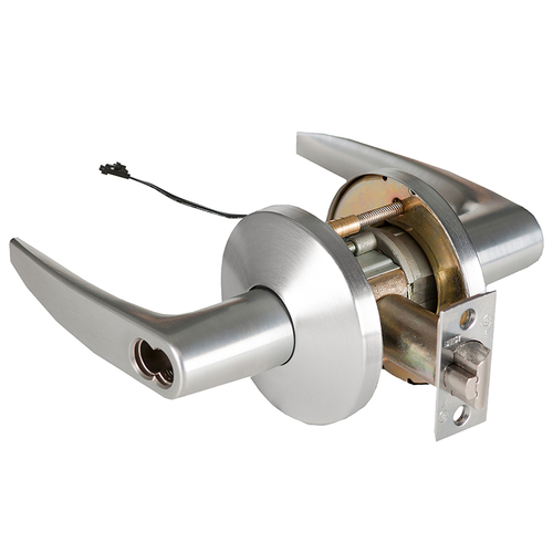 Electric Cylindrical Lock Satin Chrome