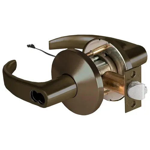 Electric Cylindrical Lock Dark Oxidized Satin Bronze Oil Rubbed