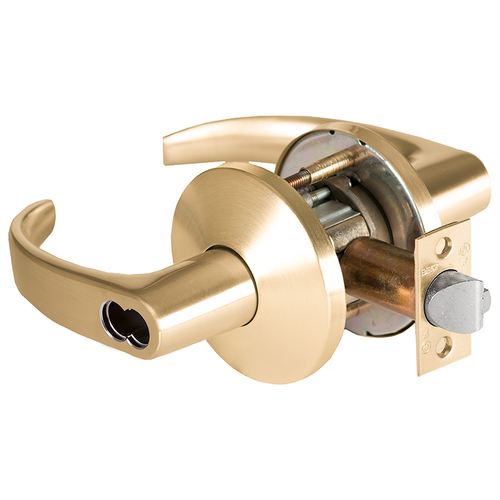 Cylindrical Lock Satin Brass