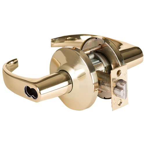 Cylindrical Lock Bright Brass