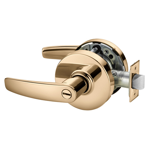 Cylindrical Lock Bright Bronze Clear Coated