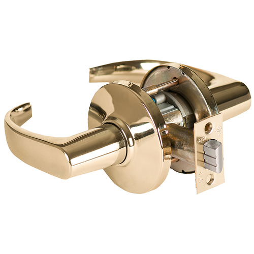 Cylindrical Lock Bright Brass