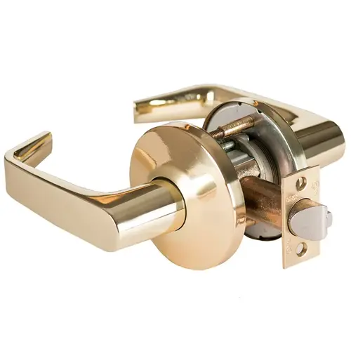 Cylindrical Lock Bright Brass