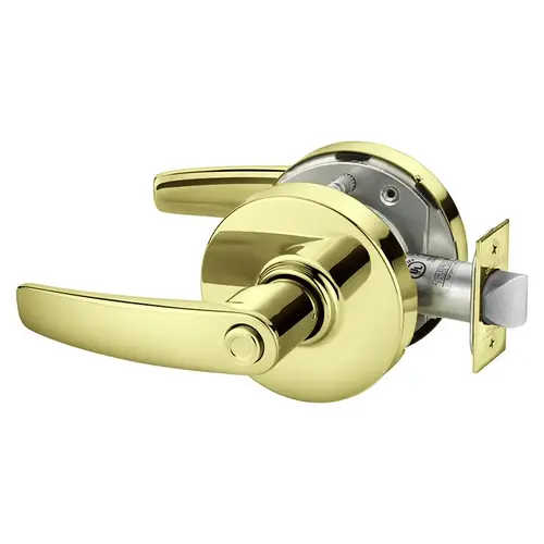 Cylindrical Lock Bright Brass