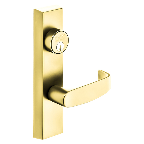 ET Lever Exit Device Trim Bright Brass