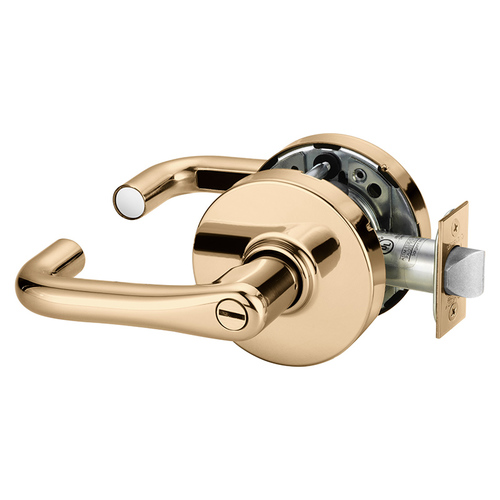 Cylindrical Lock Bright Bronze Plated Clear Coated