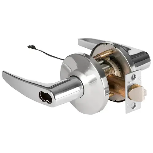 Electric Cylindrical Lock Bright Chrome