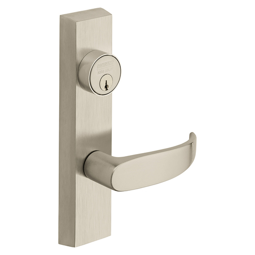 Exit Device Trim Satin Nickel Plated Clear Coated