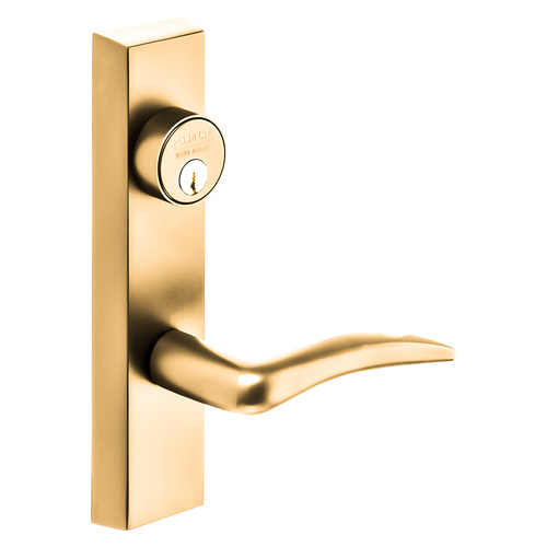 ET Lever Exit Device Trim Bright Bronze Clear Coated